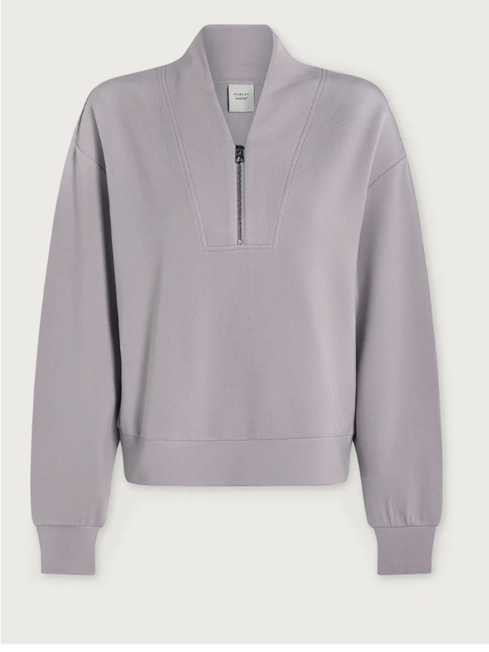 Varley Light Gray Quarter-Zip Sweatshirt - Picture 2 of 6